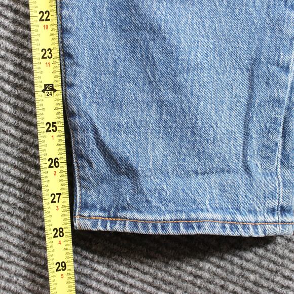 Levi's 501 Wedgie Jeans Women's 32x28 Blue High Rise Distressed - Picture 8 of 10